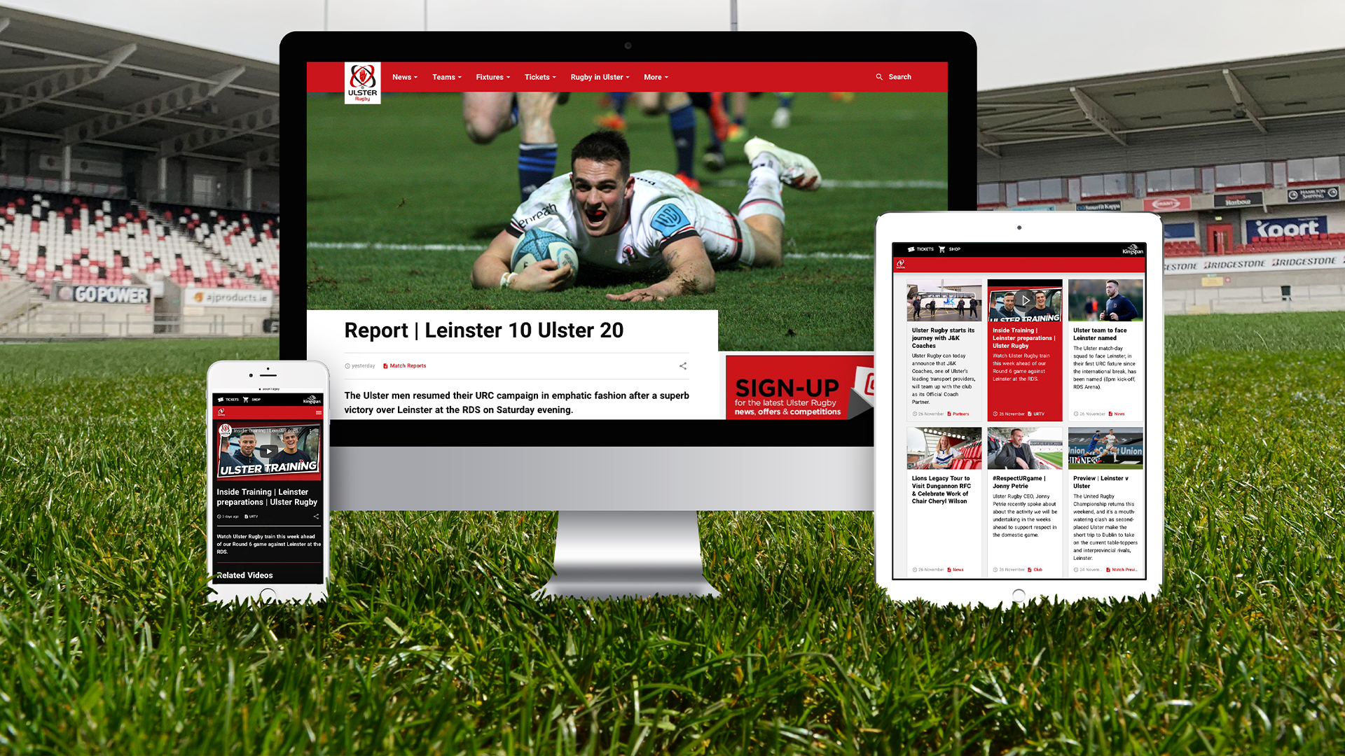 New Ulster Rugby website goes live