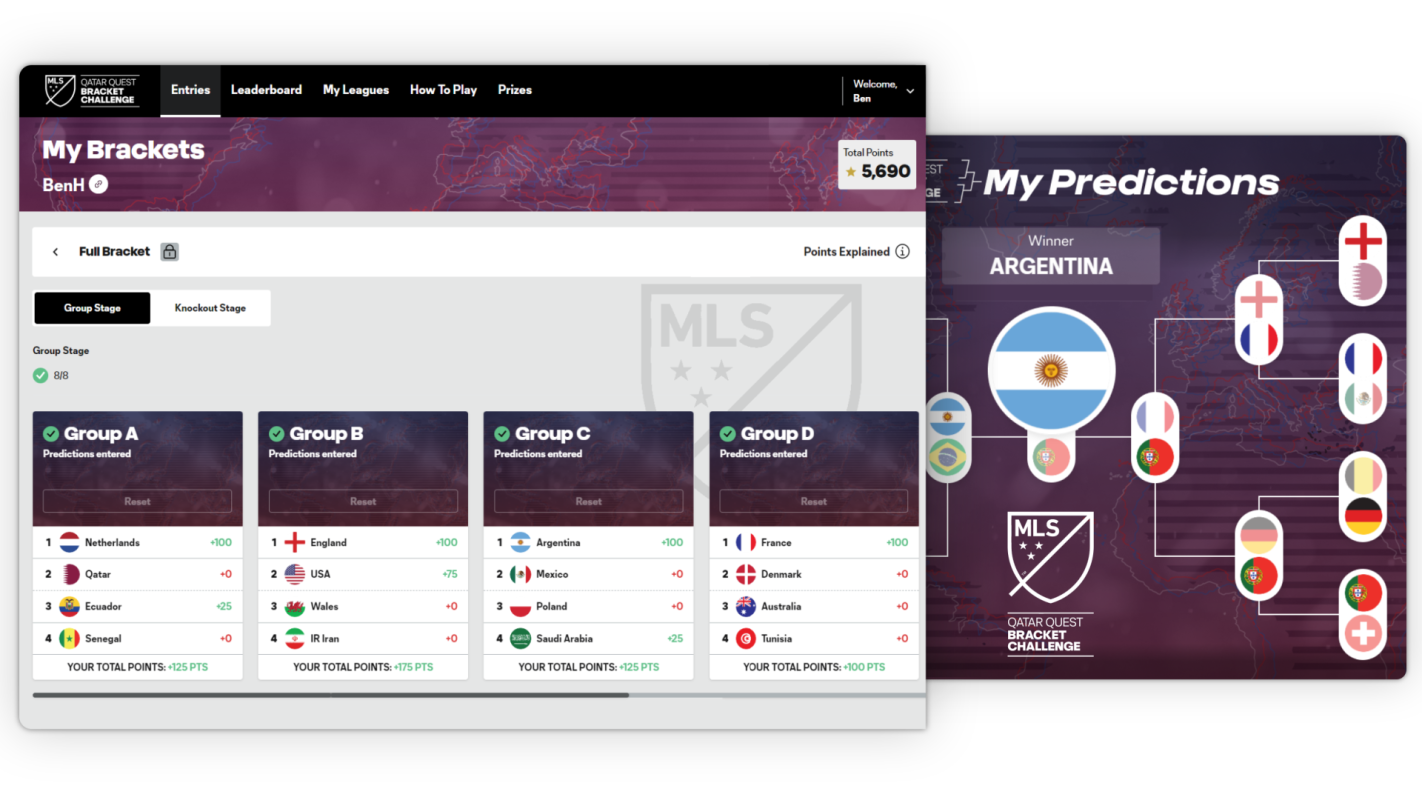 MLS Qatar Quest Bracket Challenge - World Cup 2022 Brackets Predictor